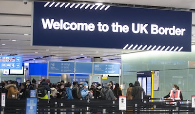 Queues at UK border control at Terminal 2. Delays in the arrival halls are often not the fault of Heathrow but it can become the focus of passengers' fury. Getty Images