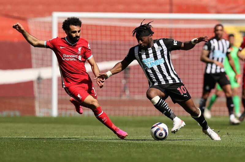 Left midfield: Allan Saint-Maximin (Newcastle) – Irrepressible at the moment, he posed Liverpool problems long before Newcastle got their dramatic late-equaliser. AP
