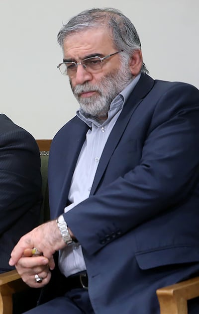 Prominent Iranian scientist Mohsen Fakhrizadeh is seen in Iran, in this undated photo. Official Khamenei Website/WANA (West Asia News Agency)/Handout via REUTERS ATTENTION EDITORS - THIS IMAGE HAS BEEN SUPPLIED BY A THIRD PARTY.NO RESALES. NO ARCHIVES.