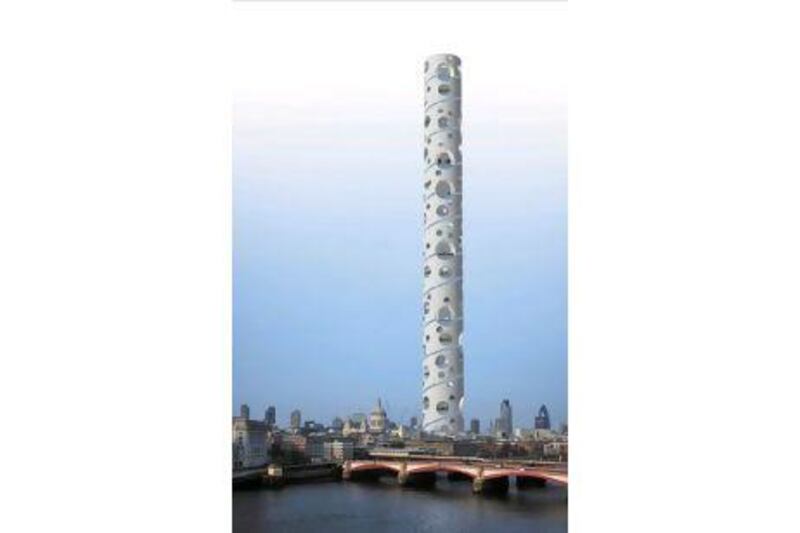 A rendering of the 1,500-metre high tower proposed by Teatum+Teatum. Courtesy Teatum+Teatum