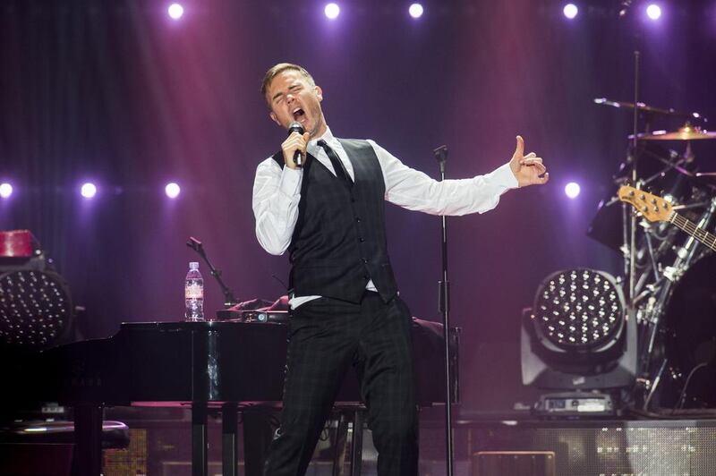 Gary Barlow performing in Belfast, Northern Ireland, in March, on the opening night of the British leg of his tour. Carrie Davenport / Getty Images