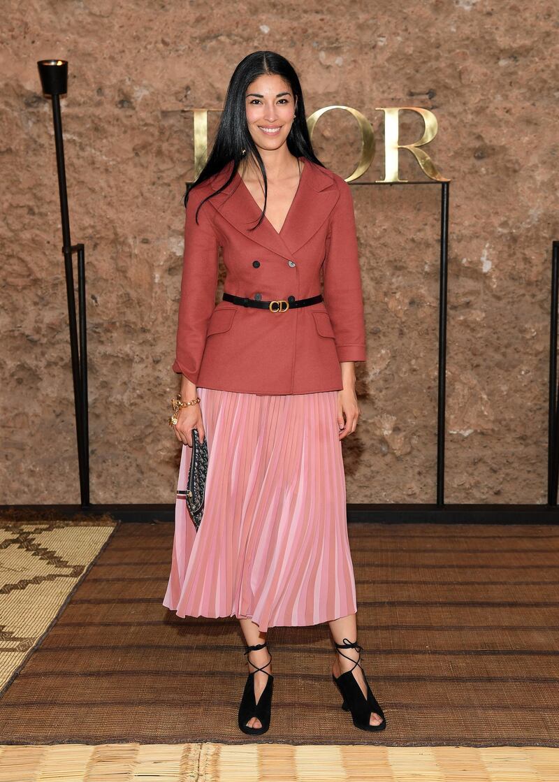 Publisher Caroline Issa attends the Christian Dior Cruise 2020 show in Marrakech. Getty Images