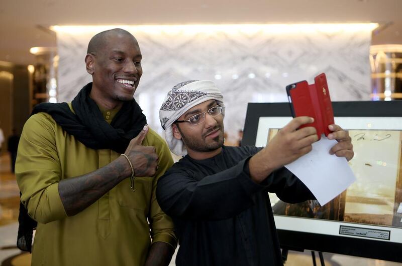 'Fast and Furious' star, Tyrese Gibson stayed in Abu Dhabi.  Ravindranath K / The National