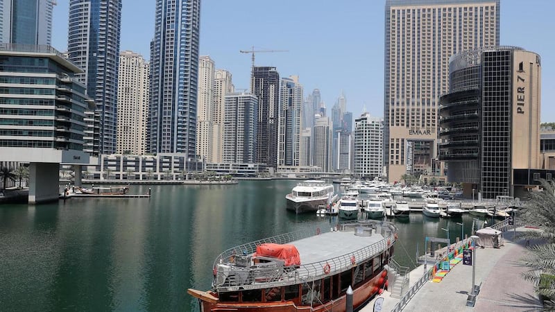 The tenant is disputing the landlord's claim for repainting and repairing of their recently vacated flat in Dubai Marina. Pawan Singh / The National