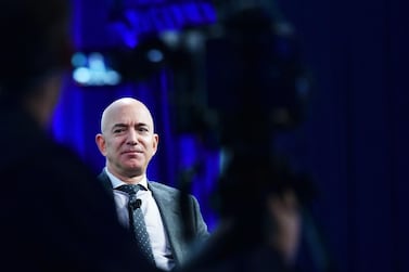 Amazon.com founder Jeff Bezos has seen his net worth soar by $63.6 billion (Dh233.6bn) this year. AFP