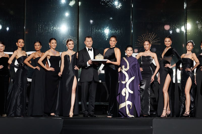 Fred Mouawad at the unveiling of the Power of Resilience crown for Miss Universe Thailand. Photo: Mouawad