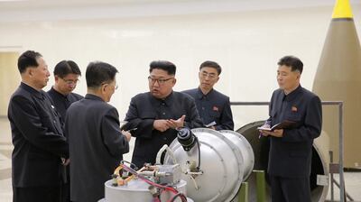 Pyongyang claimed on Saturday that it had successfully tested a hydrogen bomb. KCNA via Reuters