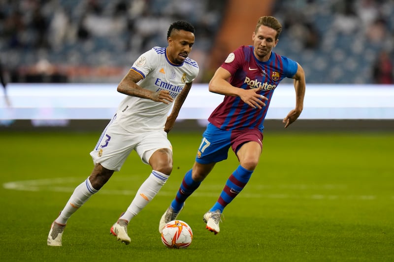 Eder Militao 5  It’s not clear who Militao was marking for either of Barcelona’s equalisers. The centre-back looked lost for both goals, and while he was reliable defending 1v1, he looked troubled by balls into the box. 
AP