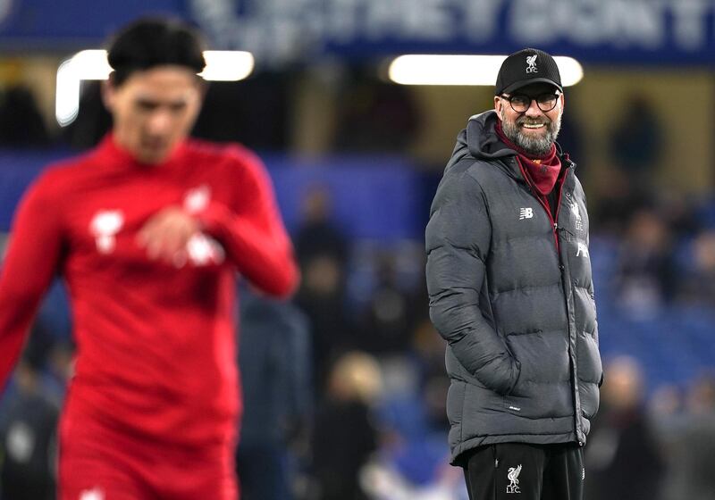 Liverpool's manager Jurgen Klopp watches the action from the touchline. EPA