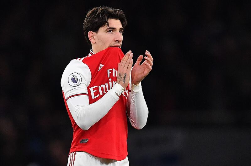 Hector Bellerin - £110,000 falls to £96,250. AFP