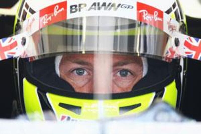 Jenson Button of Great Britain and Brawn GP prepares to drive during practice for the Turkish Formula One Grand Prix at Istanbul Park.