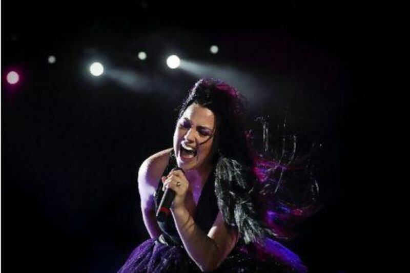 Amy Lee of Evanescence. Patricia de Melo Moreira / AFP
