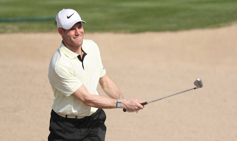 James Milner during the Slync.io Dubai Desert Classic pro-am. Getty