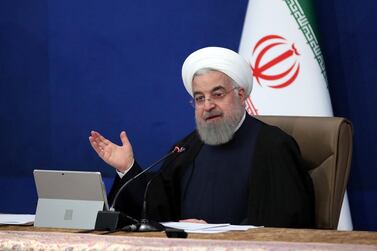Human rights groups say the government of Iranian President Hassan Rouhani has carried out "a series of executions" since mid-December 2020. AP  