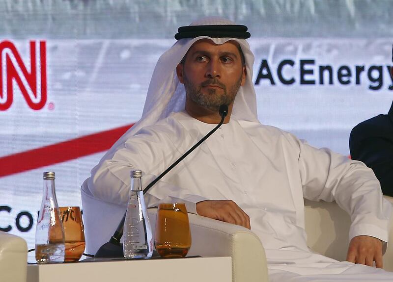 Mohammed Al Hammadi, chief executive of Emirates Nuclear Energy Corporation, at the forum. Ravindranath K / The National