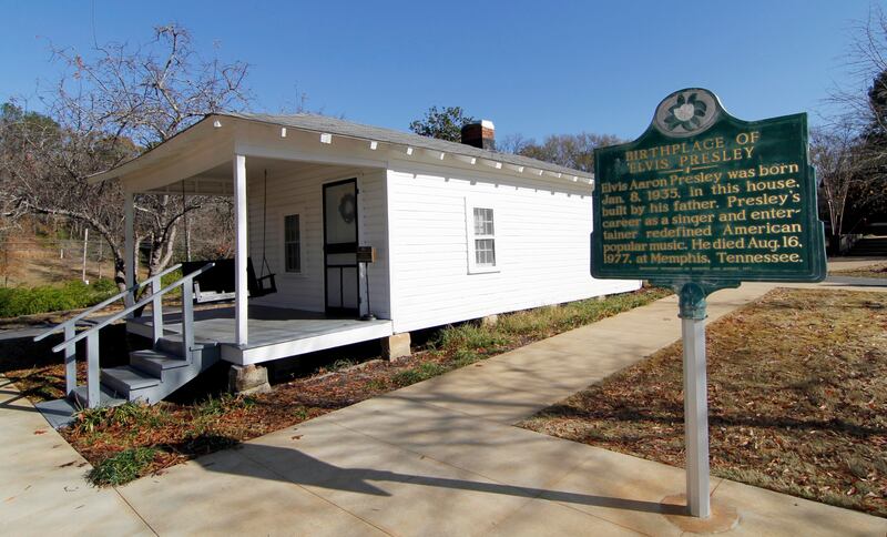 The birthplace and childhood home of Elvis Presley is located in Tupelo, Mississippi. AP