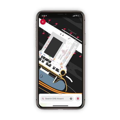 Emirates has launched a new airport map service in its passenger app to make finding your way around international airports easier. Courtesy Emirates