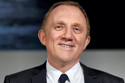 (FILES) In this file photograph taken on February 13, 2018, CEO of French luxury group Kering François-Henri Pinault delivers a speech during the presentation of the group's annual results in Paris. 
One of France's richest men Francois Pinault faced a backlash on June 23, 2018, for accusing President Emmanuel Macron of "not understanding little people". "I am afraid that he is leading France towards a system that forgets the most modest," the French billionaire and luxury goods mogul told M du Monde magazine on June 22. 
 / AFP PHOTO / PATRICK KOVARIK