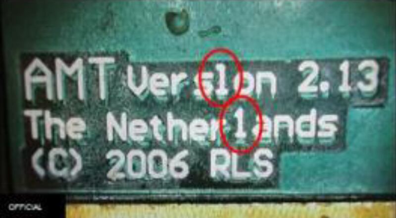 The word 'Netherlands' was spelt 'Nether1ands' on part of a missile engine. Photo: Ministry of Defence