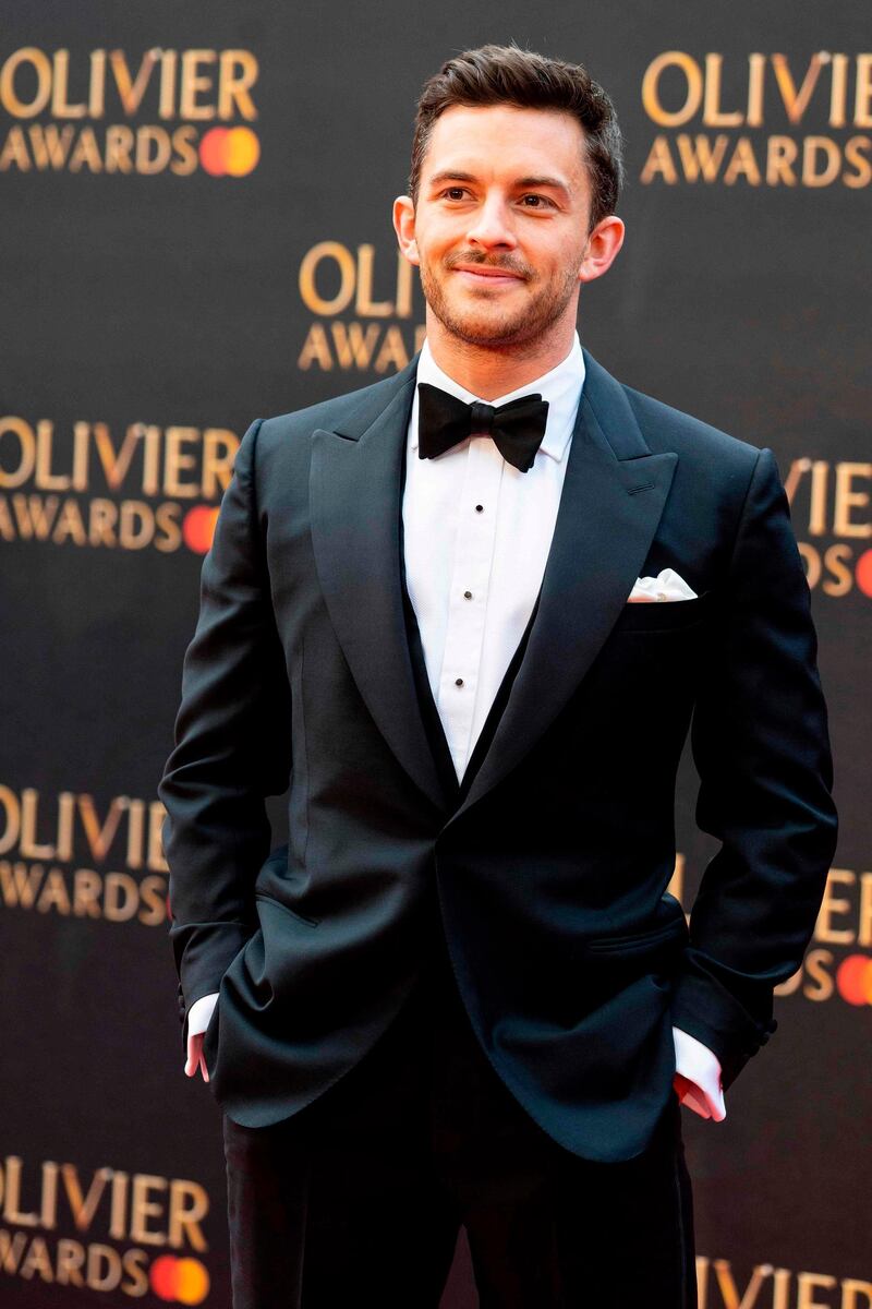 Jonathan Bailey arrives at the Olivier Awards at the Royal Albert Hall on April 7, 2019. AFP