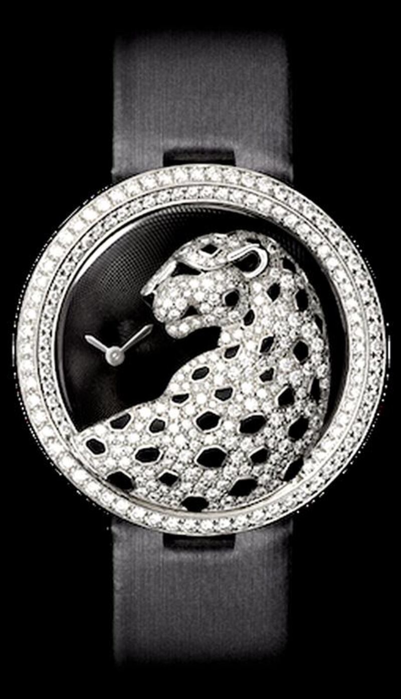 The Cartier panther devine watch, one of a kind, limited edition. Courtesy By Appointment Only