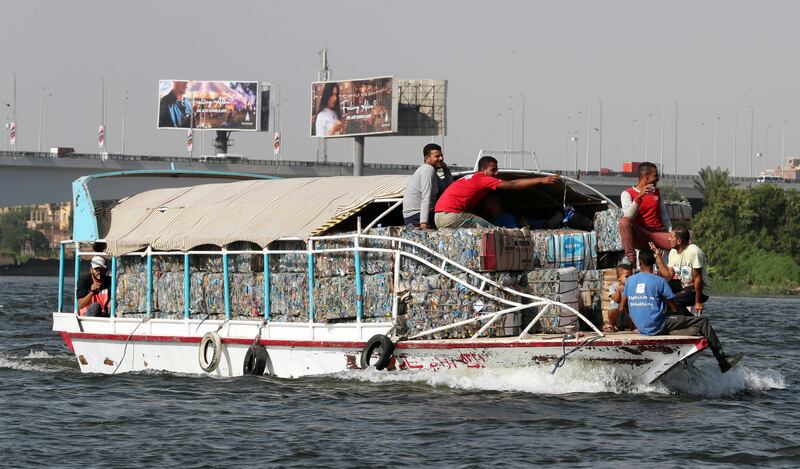The initiative aims to raise awareness about plastic pollution in the Nile.