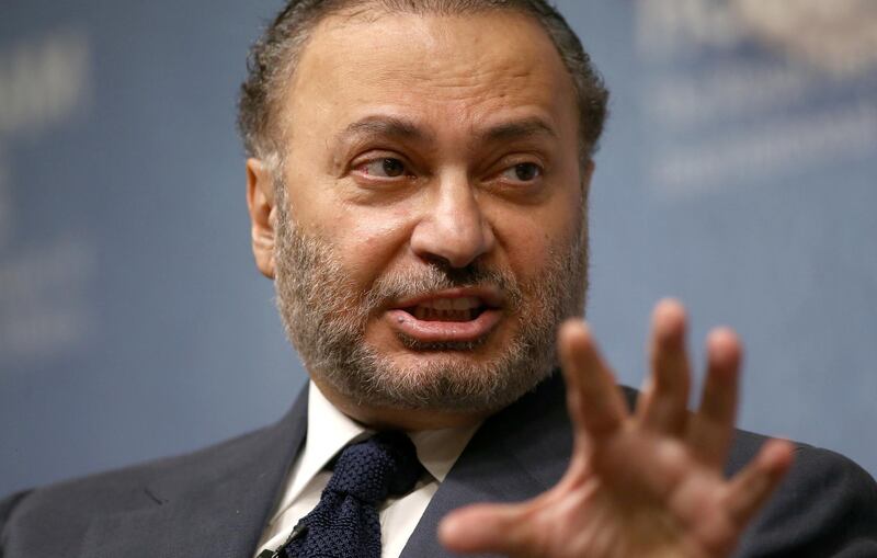 FILE PHOTO: Minister of State for Foreign Affairs for the United Arab Emirates, Anwar Gargash, speaks at an event at Chatham House in London, Britain July 17, 2017. REUTERS/Neil Hall/File Photo