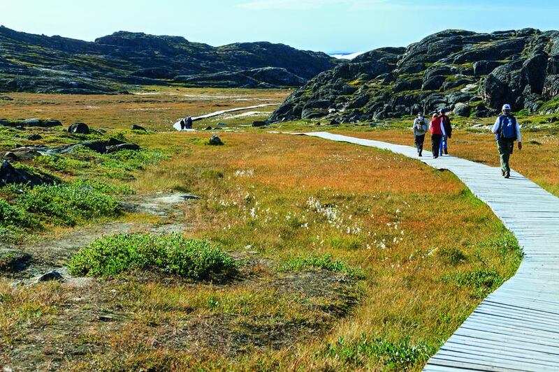 The hiking path on the way to Jakobshavn Glacier in Greenland. Yvette Cardozo