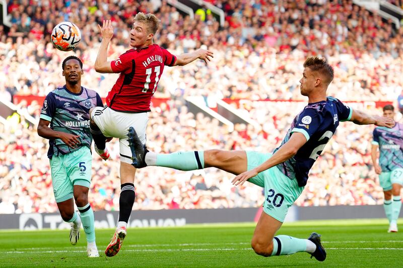 Rasmus Hojlund: 6/10 - Found it tough against Ethan Pinnock and a Brentford side content to defend, more so when they had their lead. Shot into side netting on 63. United controlled a lot of the game but created few chances. Kept trying. AP