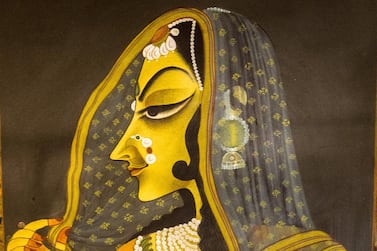 The classic Bani Thani painting made by Vaishnavdas in 1979 is carefully kept in the Vyas workshop. “None of the artists of today can match the accuracy of this painting,” says Anil. Courtesy: Sanket Jain