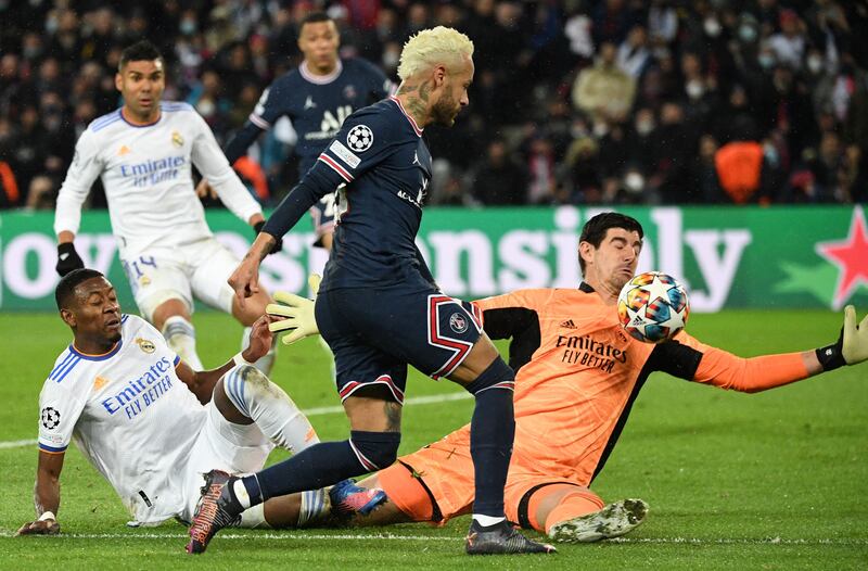 Goalkeeper: Thibaut Courtois (Real Madrid): The Belgian will be angry with himself at the late Mbappe goal, but, fact is Real would be facing greater deficit than 1-0 down against PSG without his agility, reach and calm. Made two fine saves from Mbappe and kept out a Lionel Messi penalty. AFP