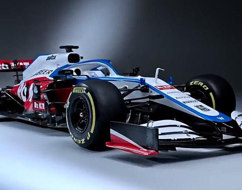 New Williams FW43 car.  courtesy: Rokit Williams Racing Official Twitter account 