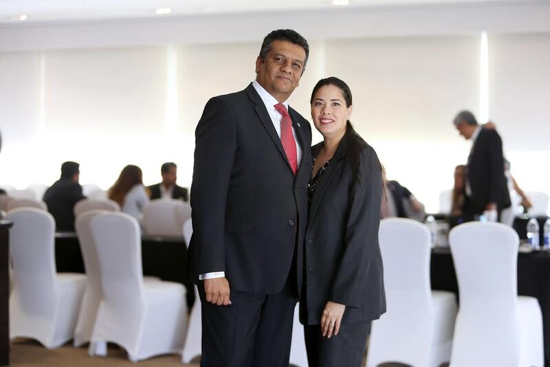 Bijay and his wife Anuradha B Shah runs the Middle East’s Business Network International franchise. Pawan Singh / The National