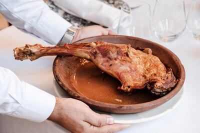 Asador de Aranda specialises in meat cooked in wood-fired ovens