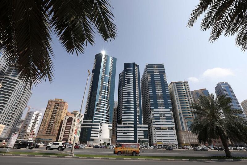 Year-on-year rents jumped by 33 per cent in Sharjah, according to the latest report by real estate company Asteco. Pawan Singh / The National 