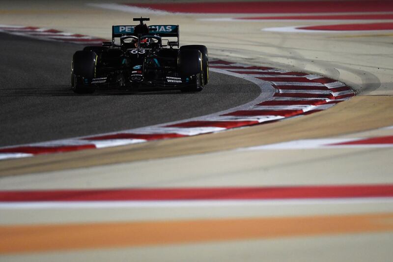 George Russell  would finish in ninth place at the Sakhir GP. Getty