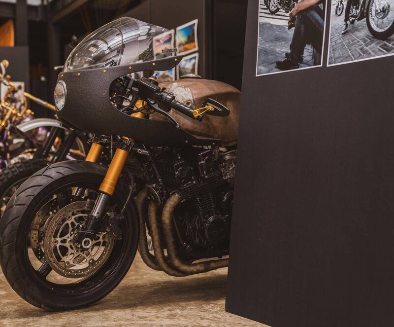 Honda Cafe Racer built by Free Spirit Motorcyles in Dubai