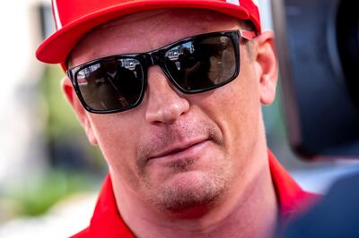 epa07182858 Finnish Formula One driver Kimi Raikkonen of Scuderia Ferrari talks to media ahead of the Abu Dhabi Formula One Grand Prix 2018 at Yas Marina Circuit in Abu Dhabi, United Arab Emirates, 22 November 2018. The Formula One Grand Prix of Abu Dhabi will take place on 25 November 2018.  EPA/SRDJAN SUKI