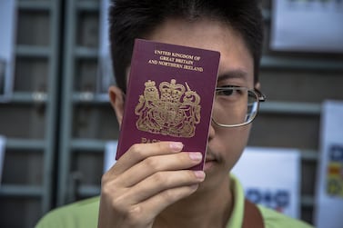 Beijing will not recognise British National Overseas passports as travel documents from Sunday, January 31, 2021. EPA