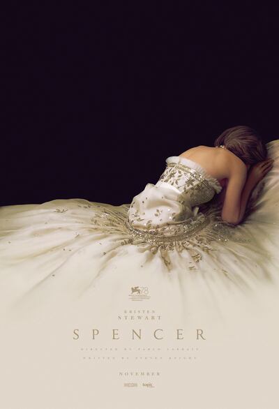 The poster for 'Spencer', the film about Princess Diana. Photo: Shoebox Films