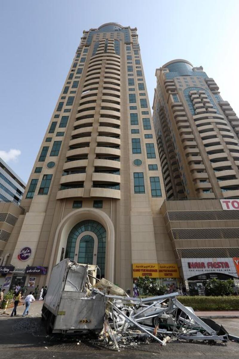 “The whole building shook,” said a resident who lives on the 30th floor of Al Shaiba Tower A. Pawan Singh / The National 