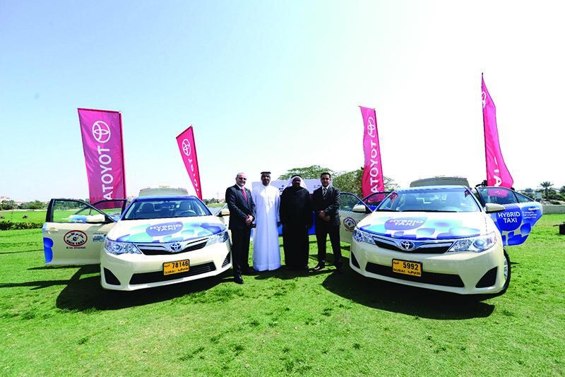 Cars Taxi now has a fleet of hybrid Toyotas. Photo courtesy of Al-Futtaim