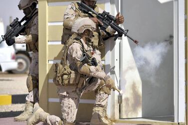 UAE Armed Forces personnel, pictured in action for the Union Fortress military show in 2018, have received China's Sinopharm vaccine. Wam