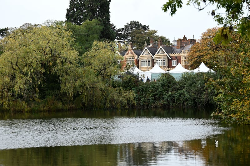 Bletchley Park, home of Britain's codebreakers during the Second World War, on the first day of the AI Safety Summit. Getty Images