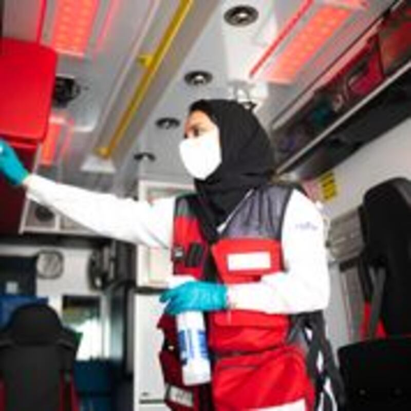 A career in medicine and a commitment to help others was Ms Hammadi's childhood dream and also her father’s wish. Courtesy: Frontline Heroes Office