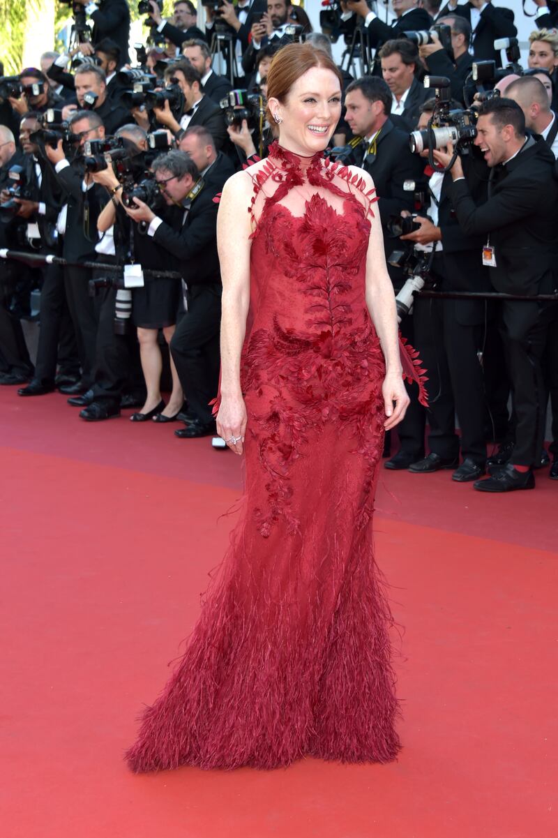 Julianne Moore, in Givenchy, attends the opening gala during the 70th annual Cannes Film Festival at Palais des Festivals on May 17, 2017 in Cannes, France. Getty Images