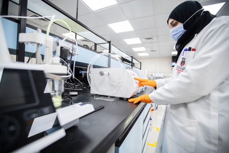 At the Abu Dhabi Quality and Conformity Council, the laboratory is equipped with measurement systems calibrated to global standards to support national industries. 