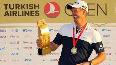 Justin Rose is all smiles after winning the Turkish Airlines Open on Sunday. Getty Images