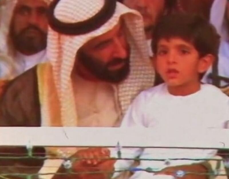 Sheikh Hamdan posted a short video tribute to UAE founding father Sheikh Zayed. Screen grab