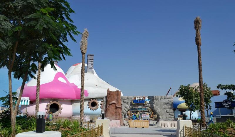 Smurfs Village at Motiongate Dubai. Courtesy of Motiongate Dubai
